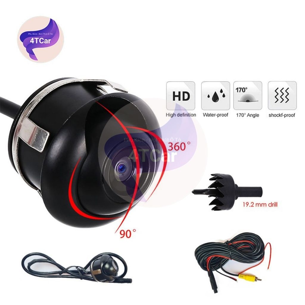 Camera cặp lề AHD xoay 360 dành cho màn android độ nét Full HD