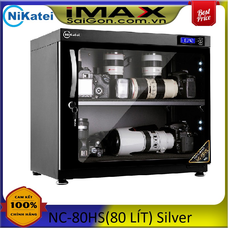 TỦ CHỐNG ẨM NIKATEI NC-80HS (80 lít) SILVER -TỦ NGANG