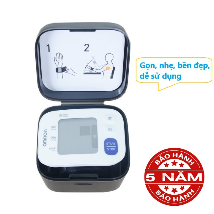 Máy đo huyết áp điện tử cổ tay Omron HEM-6181 - Thiết bị đo áp huyết thương hiệu Nhật Bản tiện lợi cho kết quả chính xác