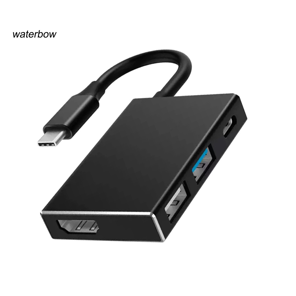 ww 4-in-1 Multiport Type-C to HDMI-compatible USB PD Hub Docking Station Adapter for PC Computer