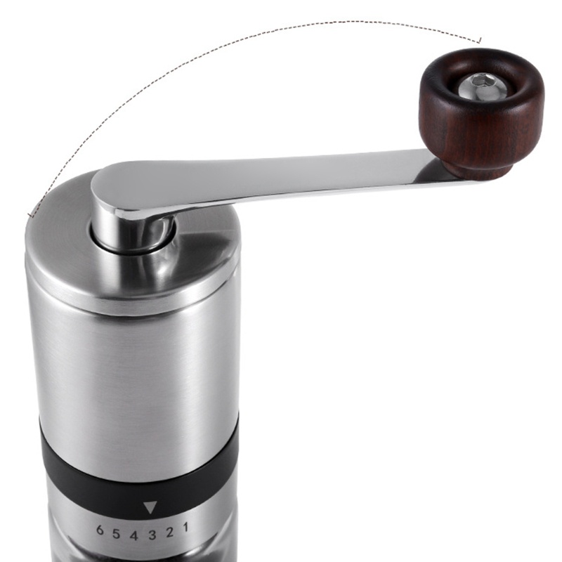 HSV Stainless Steel Hand Mill Portable Hand Crank Coffee Bean Grinders for Espresso