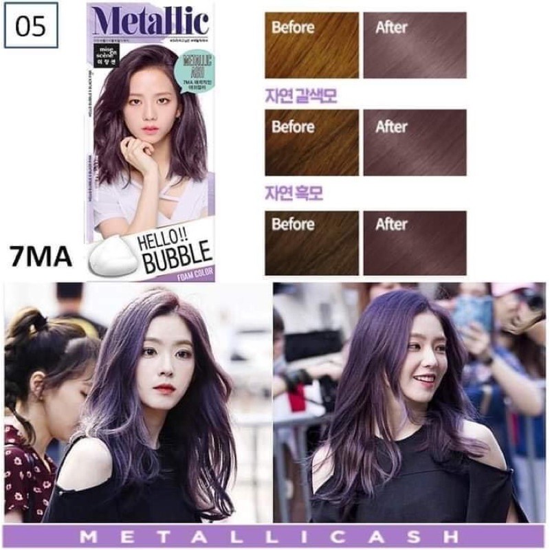 Thuốc nhuộm tóc Hello Bubble đủ bill Hàn