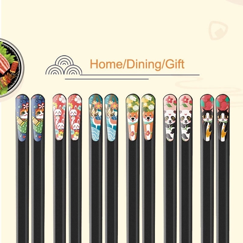 Đũa Ăn Sushi Chống Trượt Phong Cách Nhật Bản