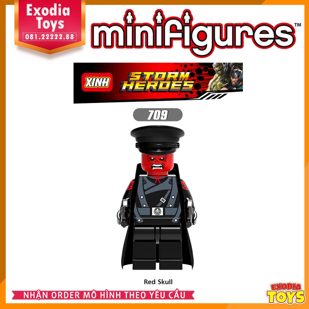 Xếp hình minifigure siêu anh hùng Marvel Thor : Ragnarok - Đồ chơi lắp ghép sáng tạo - X0172