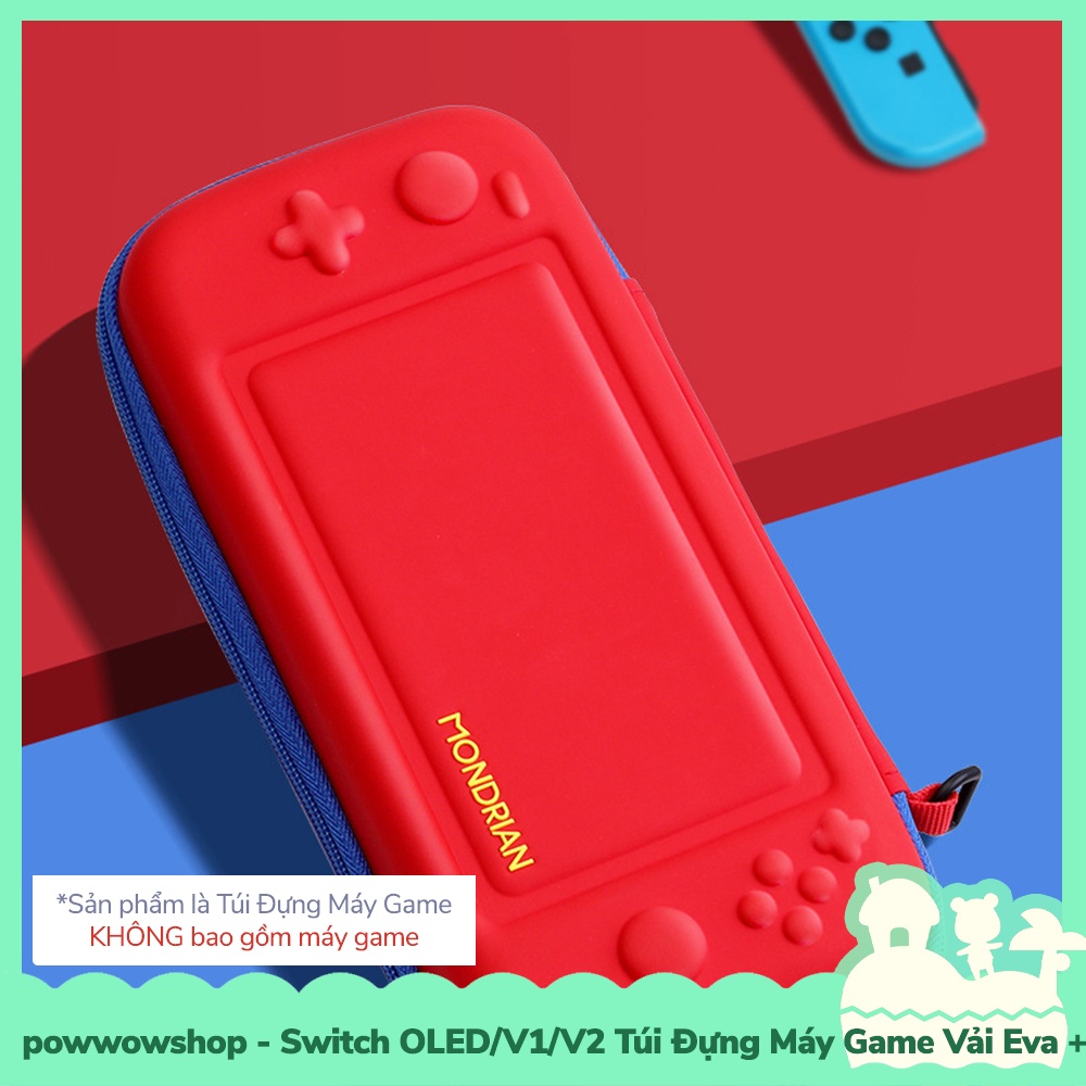 [Sẵn VN - Hỏa Tốc] OLED / Switch V1/V2 Túi Đựng Máy Game Eva+Pu Cho Máy Game Cầm Tay Nintendo Switch Oled/V1/V2 Red Blue