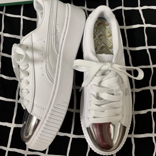 (Ảnh thật + Video) Giày Puma mũi bạc