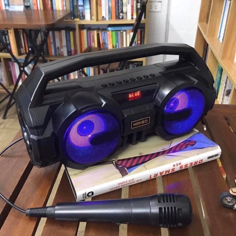 Loa kèm mic hát karaoke kết nối blotooth