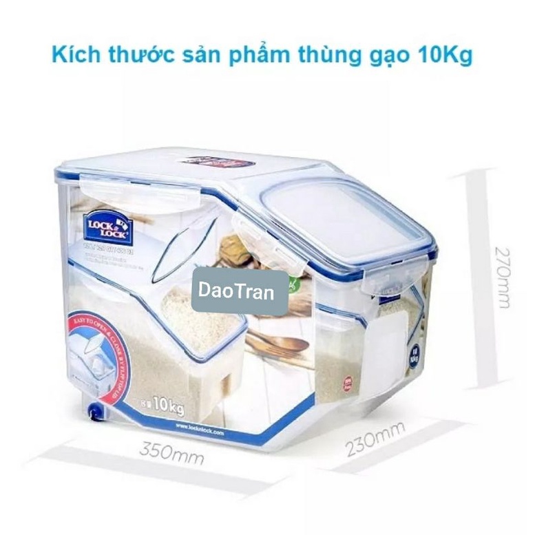 Thùng đựng gạo, ngũ cốc 10kg lock& lock