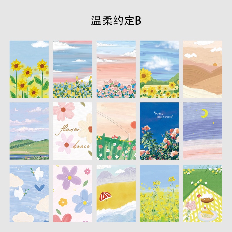 Set 15 Tấm Thẻ In Chữ Treo Tường Trang Trí Phòng Ngủ Phong Cách Bắc Âu