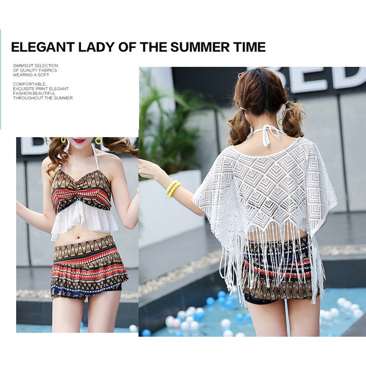 Set Đồ Bơi Kèm Áo Tua Rua | BigBuy360 - bigbuy360.vn