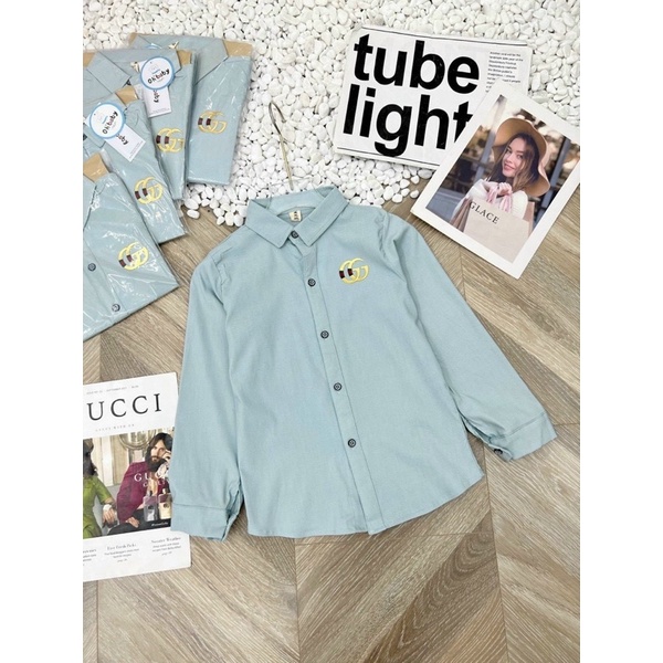 A028 ÁO SƠ MI DÀI TAY 6 MÀU ĐA DẠNG CHO MẸ VÀ BÉ CHỌN  18-28kg