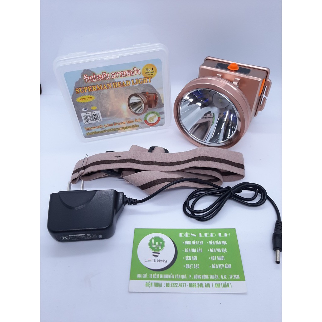 ĐÈN PIN ĐỘI ĐẦU 004 - LED 100W - 2 PIN SẠC- SIÊU SÁNG - CHIẾU XA