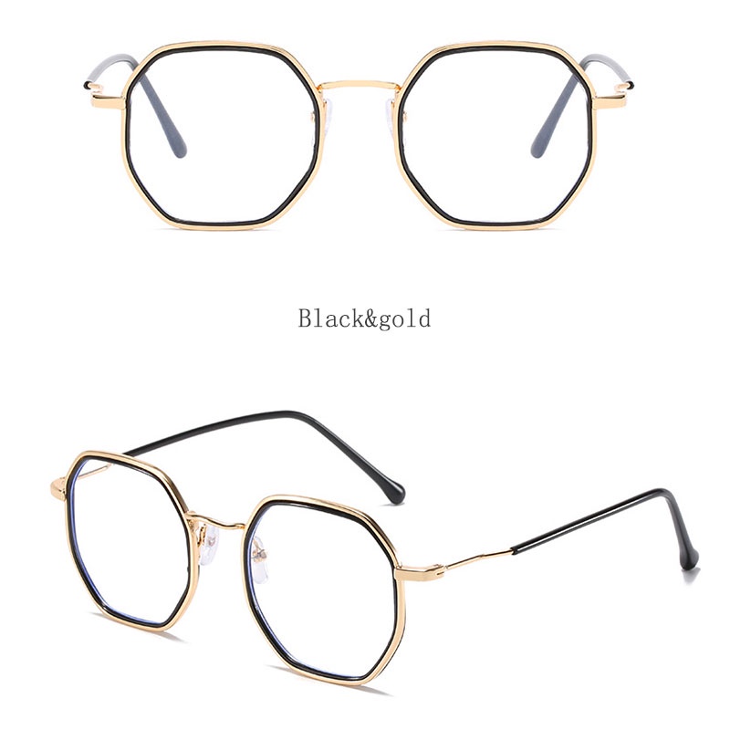 Kính cận VIENDO gọng vuông kim loại độ 0.5-6.0 độ chống ánh sáng xanh thời trang cho nam và nữ