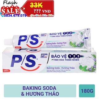 Kem đánh răng P/s 123 Baking Soda - Hương thảo 180g
