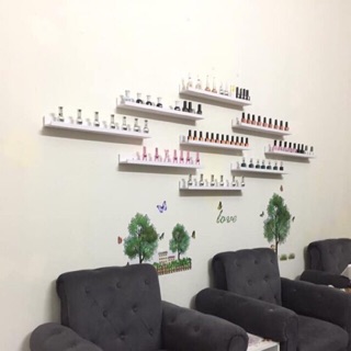 Kệ Nail sơn móng trang trí treo tường ( sét 1 thanh)