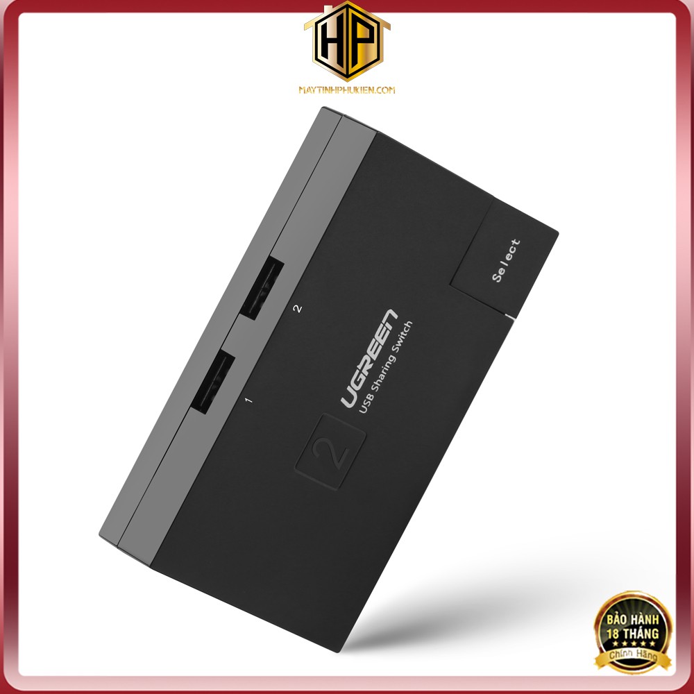 Ugreen 30345 - Bộ chia máy in - 2 máy tính dùng chung 1 máy in chính hãng