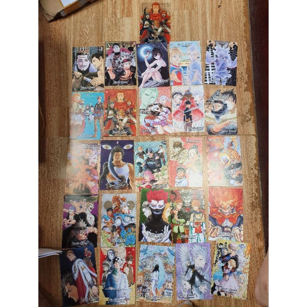 Combo 26 PC Black Clover ( 25 PC giấy + 1PC nhựa pvc)