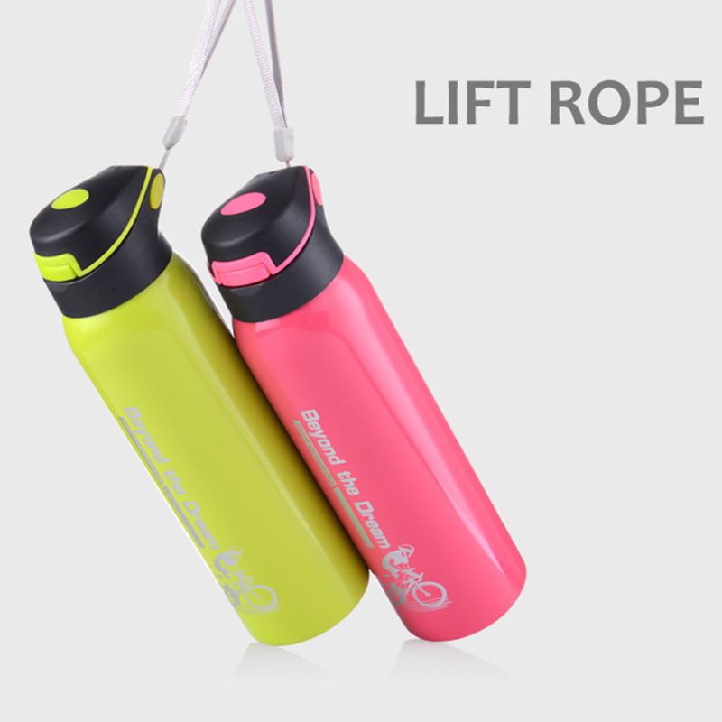 Bình nước giữ nhiệt 500ml bằng thép không gỉ kiểu dáng mới lạ dành cho xe đạp leo núi