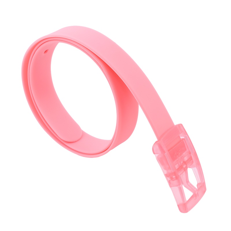 1 Thắt Lưng Da Cao Su Silicone Khóa Nhựa Thời Trang Unisex