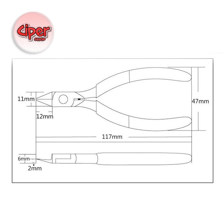 Kềm cắt chi tiết mô hình Ipliers kìm