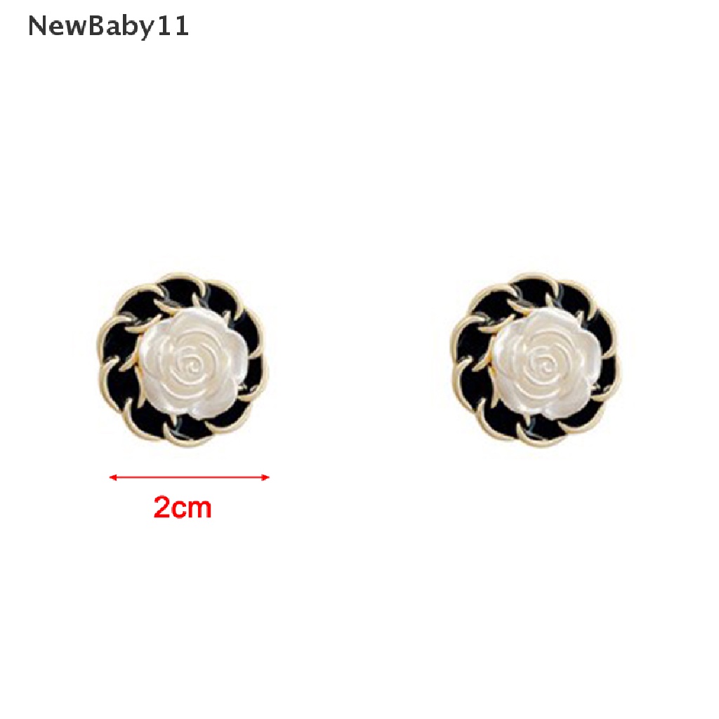 Khuyên Tai Đính Ngọc Trai Trắng Phong Cách Cc Dành Cho Nữ