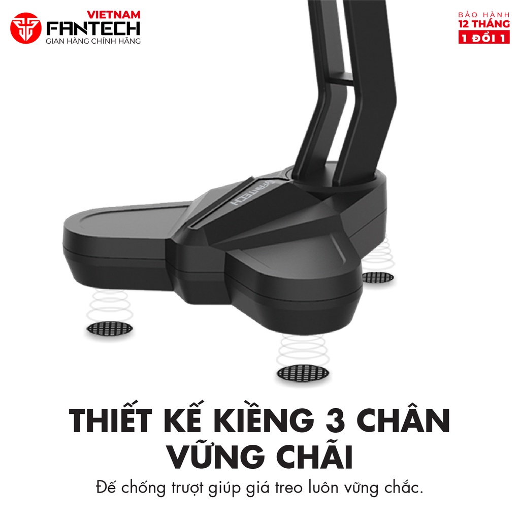 Giá đỡ tai nghe Game Thủ FANTECH AC3001 - Đế chống trượt - Thiết kế kiềng 3 chân - Hãng phân phối chính thức - Bảo hành