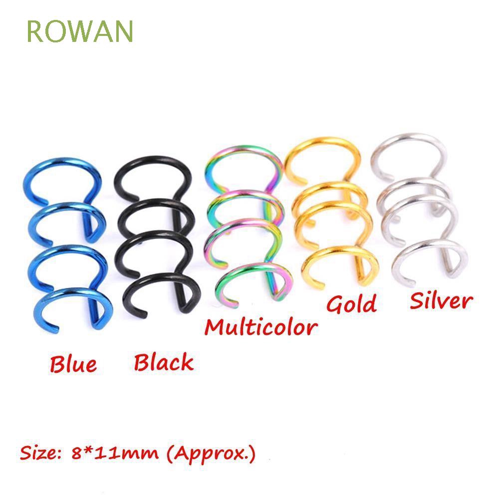 Set 2 bông tai kẹp không xỏ lỗ thời trang Punk