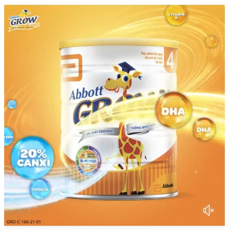 Sữa Abbot Grow 3+ lon 400gr