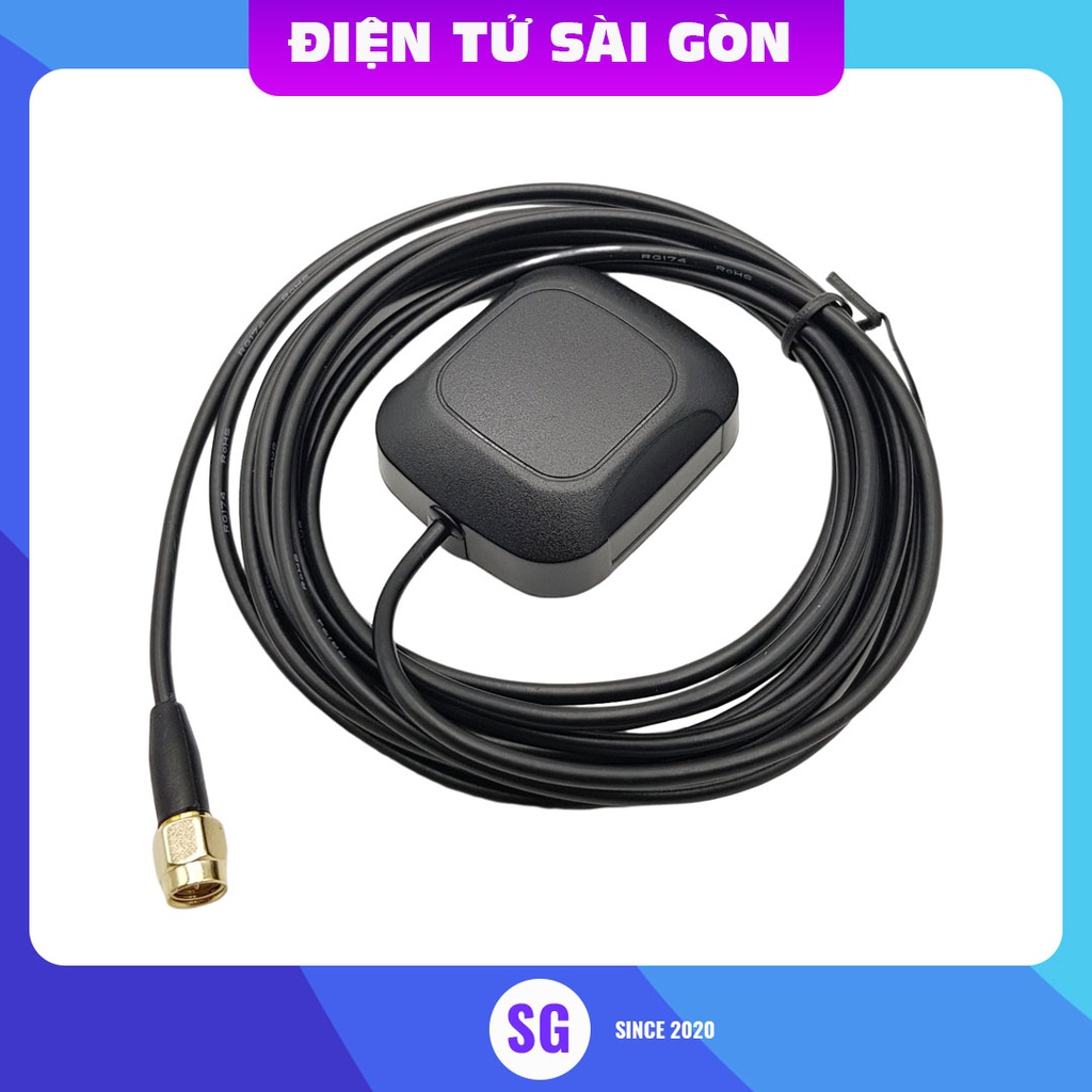Anten định vị GPS BD 28dBi đầu ra SMA cáp dài 3 mét