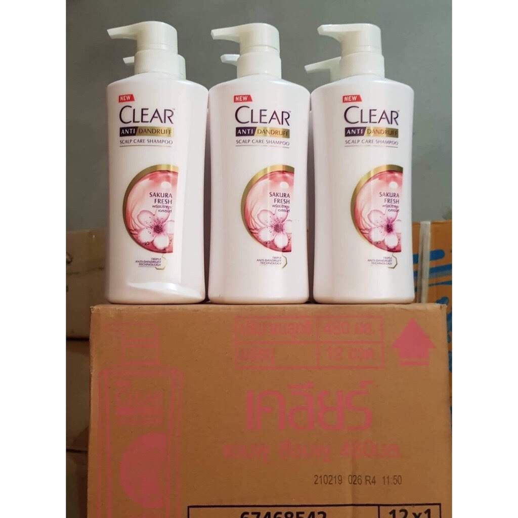 Dầu Gội Clear Hoa Đào Thái Lan 435ml