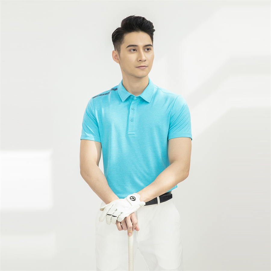 Áo polo nam ARISTINO phom Golf fit, thiết kế basic, họa tiết dệt jacquard tinh tế - APSG11S1