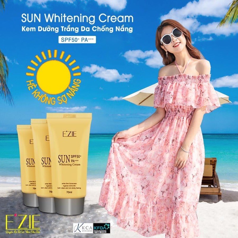 KEM CHỐNG NẮNG EZIE NÂNG TONE DƯỠNG TRẮNG DA