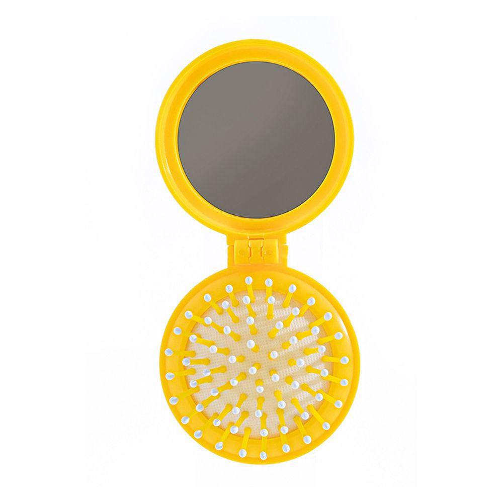 OCEANMAP Lược Gấp Mini Có Gương Trang Điểm Kiểu Hoạt Hình Dễ Thương Cho Bé Gái