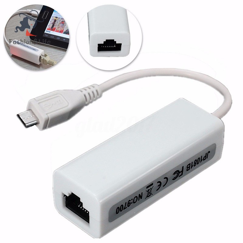 Cáp Chuyển Đổi Từ Tcxl. Micro Usb 2.0 5p Sang Rj45 Networks Lan Ethernet Cho Máy Tính