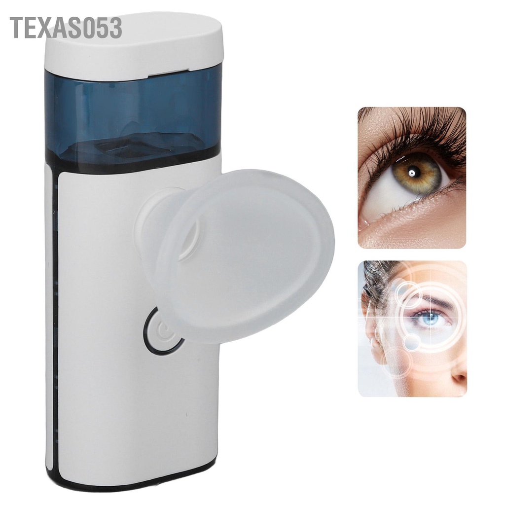 Texas053 Máy phun sương mắt Trắng cầm tay có thể sạc lại Massage dưỡng ẩm xịt Eye Facial Mister