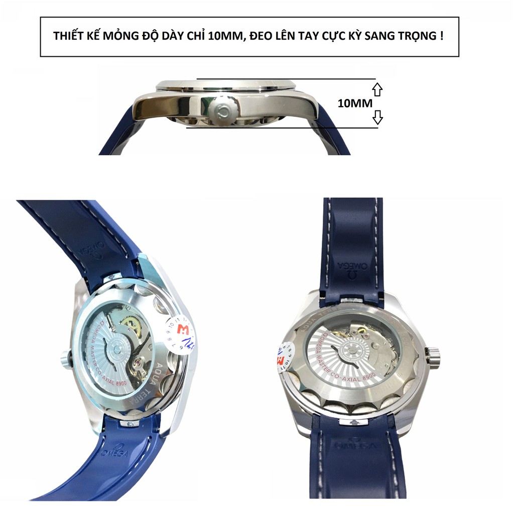 [Giá hủy diệt] [Ảnh thật]  Đồng Hồ Nam OMG xanh máy cơ automatic, mặt đá Sapphire chống xước, chống nước siêu tốt | BigBuy360 - bigbuy360.vn