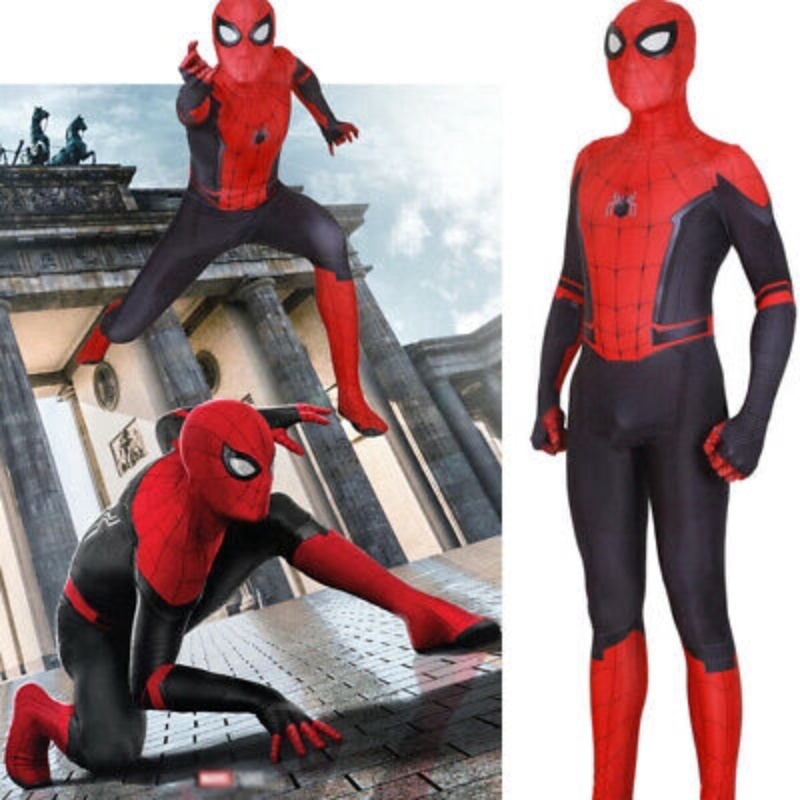 Quần áo Người Nhện Trẻ Em Mặt Nạ Trùm đầu Spider Man Cho Bé Trai