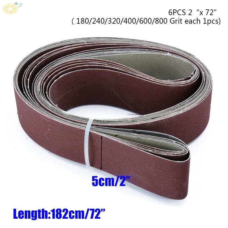 Set 6 dải băng giấy nhám 180-800 grit 5x182cm