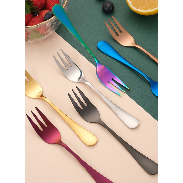 Nĩa Ăn Tráng Miệng Bằng Thép Không Gỉ