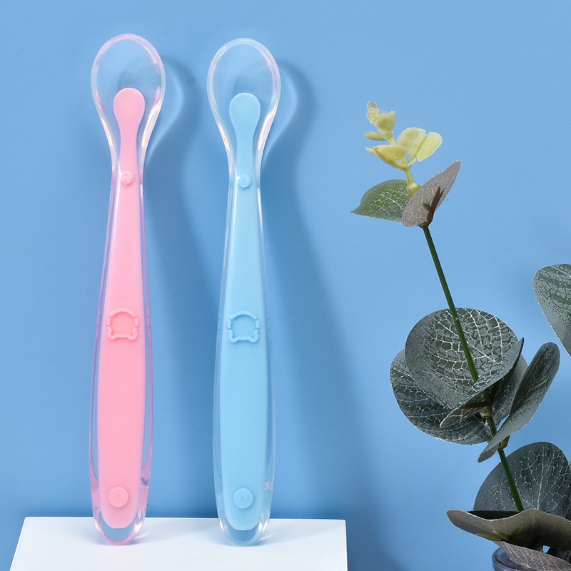 Muỗng Thìa Nhỏ Ăn Dặm Silicon Siêu Mềm Cho Bé Có Kèm Hộp Đựng