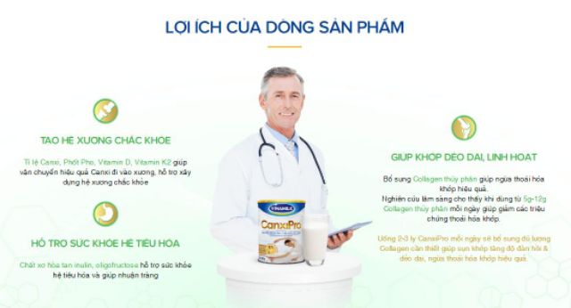 Sữa Canxi pro 900g ngăn ngừa loãng xương ( VINAMILK)