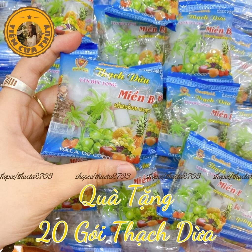 COMBO MIX 8 Loại 23 Gói Snack Cay Cay TẶNG 20 Gói Thạch Dừa, đồ ăn vặt, Bà Tuyết Diamond
