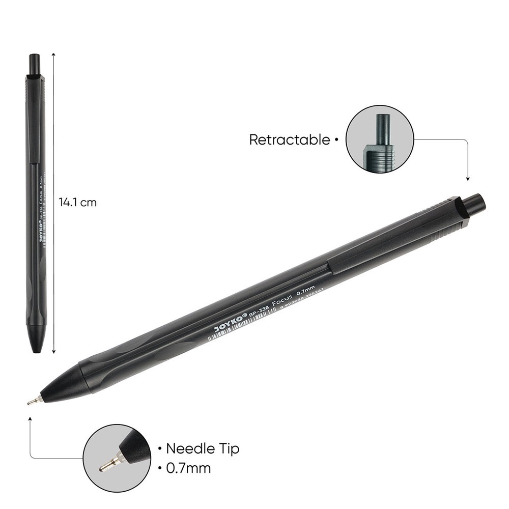 1 Bút Bi Bấm Ngòi 0.7MM Nhiều Màu Đỏ Xanh Đỏ Đen
