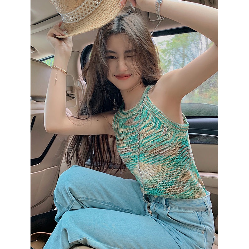 Áo Hai Dây Màu Sắc Quyến Rũ Phong Cách Vintage  tao bao