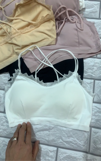 💥ÁO BRA VIỀN REN DÂY CHÉO Y HÌNH MS 8868