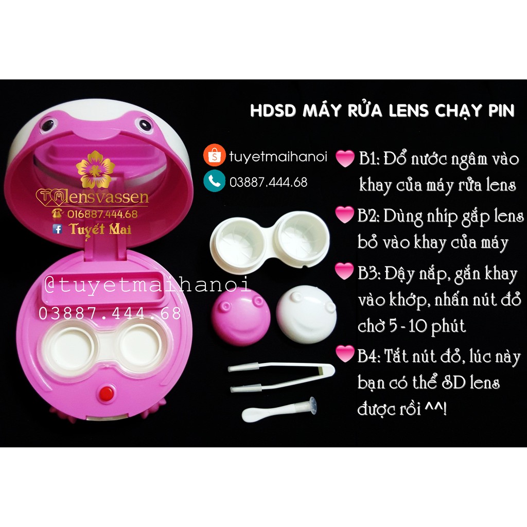 Máy Rửa Lens Chạy Pin