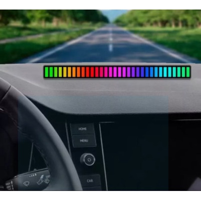 Thanh LED nhạc RGB nháy cảm ứng theo nhạc đa sắc, đèn led cảm biến âm thanh, led quẩy gắn xe hơi