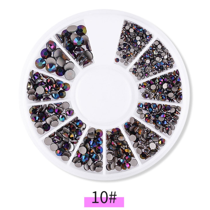 Hộp 12 ngăn đá chân keo mix size F609 (Các mẫu từ 1-11)
