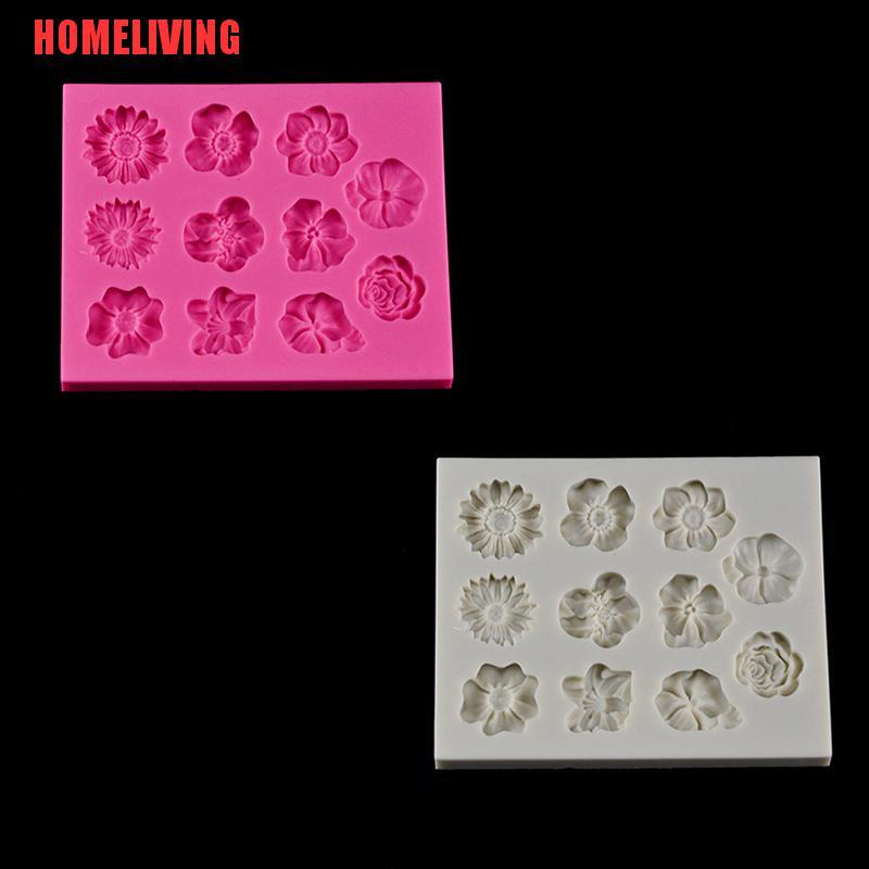 Khuôn Silicone Tạo Hình Hoa Hướng Dương 3D Trang Trí Bánh