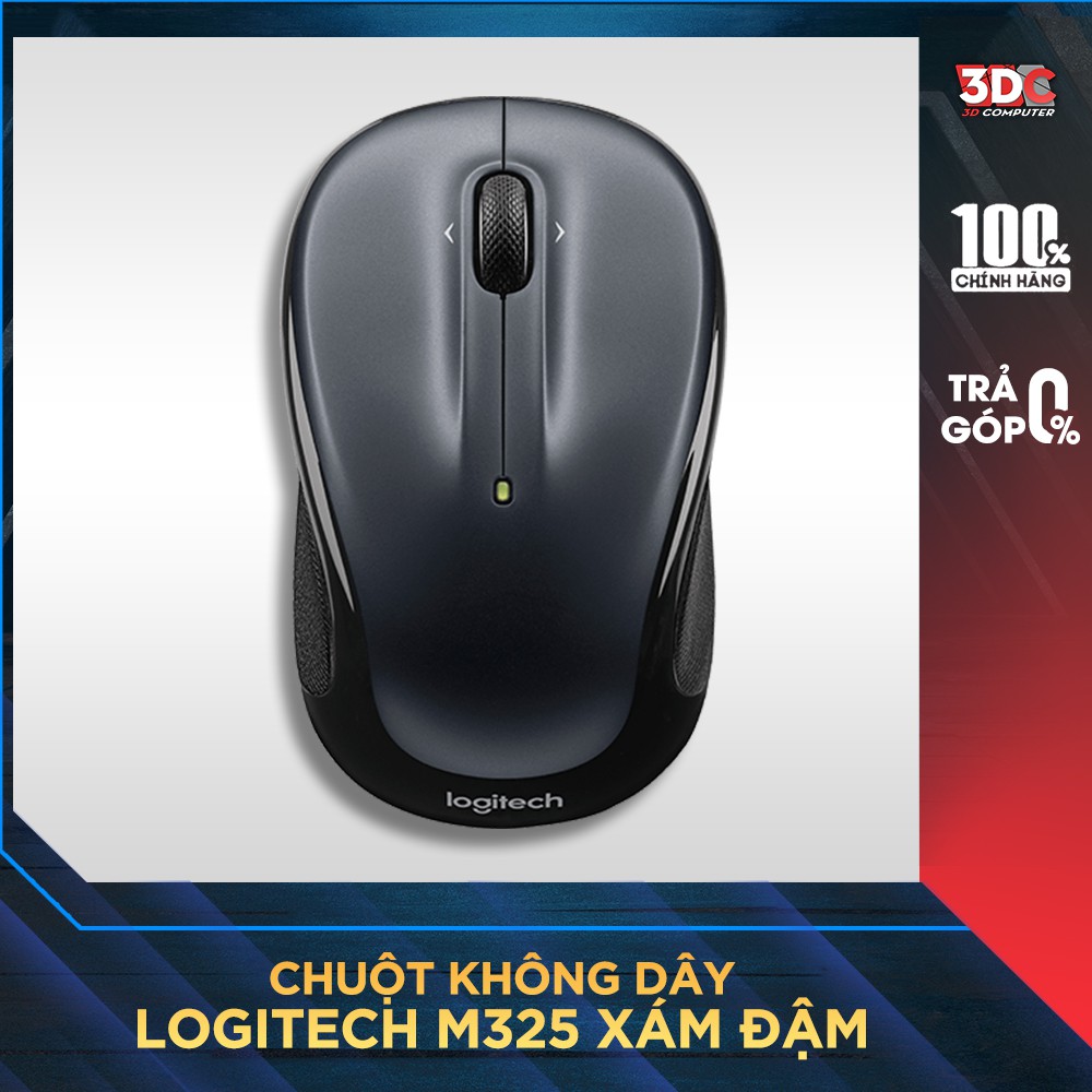 Chuột không dây Logitech M325 màu xám